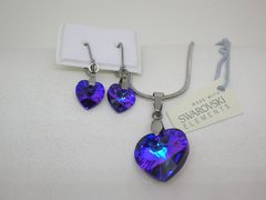 Conjunto Corazón Heliotrope - Cristal - comprar online