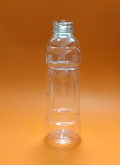 ▷ Botella PET Imitación Cristal + Tapón Negro 250ml