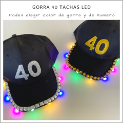 GORRA 40 TACHAS LED