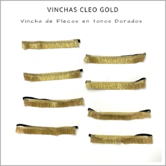 Vinchas Cleo Gold - Pack x 10