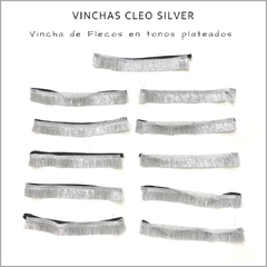 Vinchas Cleo Silver - Pack x 10