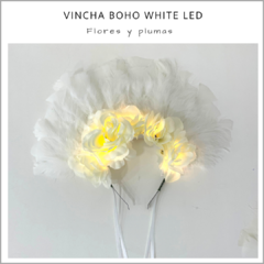 VINCHA BOHO WHITE LED - comprar online