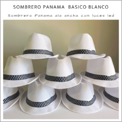 Sombrero Panama Basico Blanco - PACK X 10 - tienda online