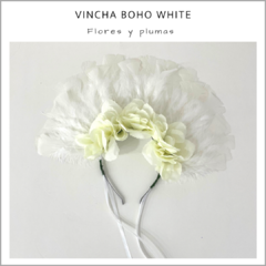 VINCHA BOHO WHITE