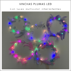 Vinchas Plumas Led - Pack x 5 - comprar online