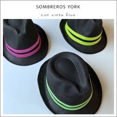 Sombrero York - Pack x 10 - Panamá Cotillón