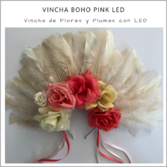 VINCHA BOHO PINK LED - comprar online