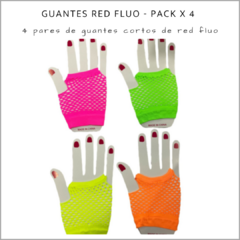 Guantes Red Fluo - Pack x 4 - comprar online