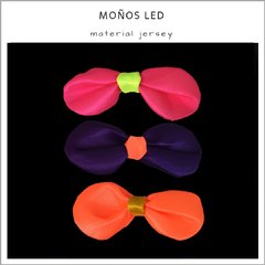 Moños fluo Led - Pack x 10