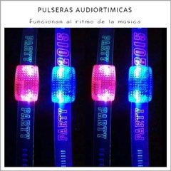 Pulsera Audioritimica Led - Pack x 6