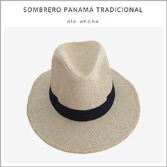 Sombrero Panama tradicional ala grande x unidad