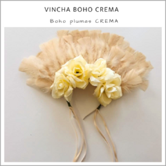 VINCHA BOHO CREMA - comprar online