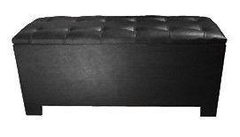 Baúl pie de cama ecocuero x140cm. - comprar online