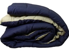 Acolchado abrigo reversible liso 2 y 1/2 plaza - tienda online