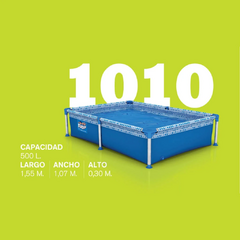 Pileta de lona Pelopincho 1010 (1.55 x 1.07 x 0.30m) - OPCIONES HOGAR