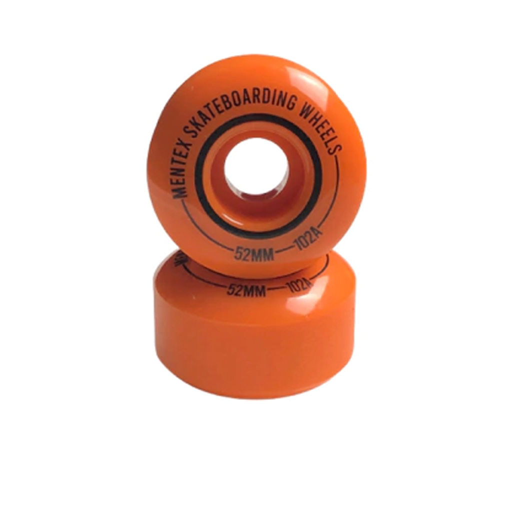 Roda para Skate Mentex 53mm Laranja ( jogo 4 rodas ) - Virtual Skate Shop