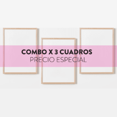 SET x 3 Cuadros - Elige las laminas que mas te gusten de nuestro catalogo online! - Multicuadros - Moda en tu pared