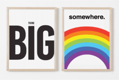 PROMO COMBO - Think Big + Somewhere - Multicuadros - Moda en tu pared