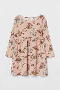 Vestido manga larga de algodón H&M Nude Unicorns