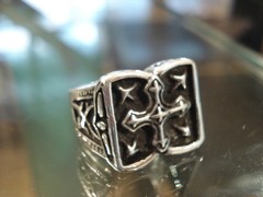 Anillo CRUZ CON ESTRELLAS