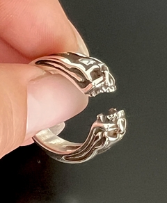 Anillo ABIERTO DOS CALAVERAS - tienda online