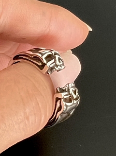 Anillo ABIERTO DOS CALAVERAS - comprar online