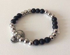 Pulsera ONIX ACERO & CALAVERA - comprar online