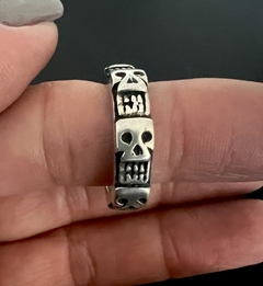 Anillo CINTA CALAVERAS MEX