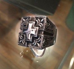 Anillo CUADRADO CON CRUZ - tienda online