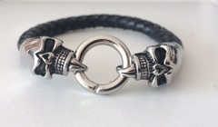 *Pulsera CALAVERA DOBLE ENOJADA