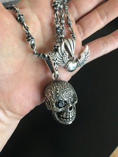 Dije CALAVERA GRABADA - tienda online