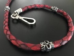 Imagen de Cadena para Billetera de Cuero con Calaveras Mexicanas x3