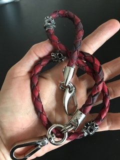 Cadena para Billetera de Cuero con Calaveras Mexicanas x3 - tienda online