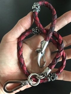 Cadena para Billetera de Cuero con Calaveras Mexicanas x3 - CO&CO Joyeria & Diseño