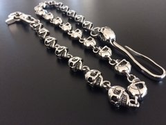 Imagen de Cadena para Billetera CALAVERAS PLATEADAS