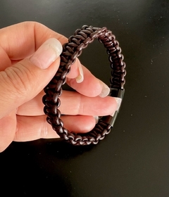 *Pulsera TEJIDA CHOCOLATE - tienda online