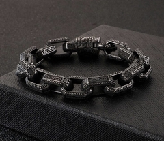 *Pulsera Grabada Rectangular DARK - tienda online