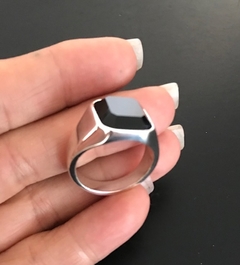 Anillo CUADRADO FACETADO