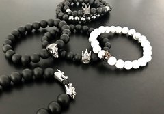 *Pulsera CORONITA piedras blancas - tienda online