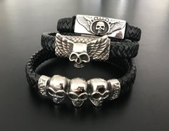 Pulsera Escudo calavera alada - comprar online