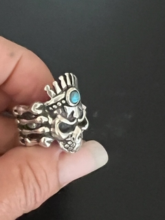 Anillo CALAVERA PENACHO & TURQUESA