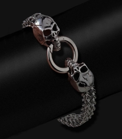 Pulsera TEJIDA CALAVERAS - tienda online