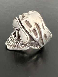 Anillo CALAVERA CON ANTEOJOS - comprar online