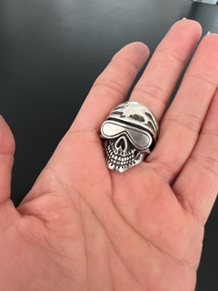 Anillo CALAVERA CON ANTEOJOS