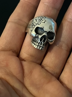 Anillo FLOWER SKULL - tienda online