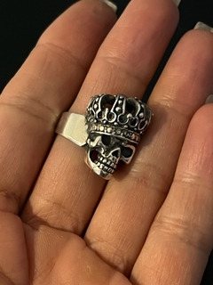 Anillo CALAVERA CORONADA - tienda online