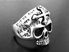 ANILLO CALAVERA CON CRUZ - CO&CO Joyeria & Diseño