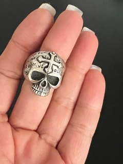 ANILLO CALAVERA CON CRUZ