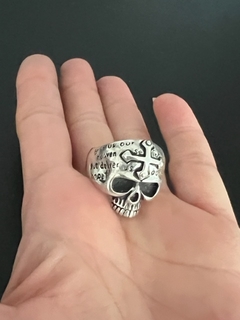 ANILLO CALAVERA CON CRUZ - tienda online