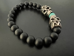 Pulsera de Piedras & calaveras mexicanas